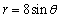 Convert the polar equation to rectangular coordinates.