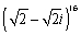 Find using DeMoivre's Theorem.