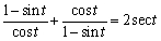 Verify the identity.  <div style=padding-top: 35px> 
