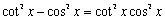 Verify the identity.  <div style=padding-top: 35px> 