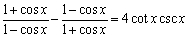 Verify the identity.  <div style=padding-top: 35px> 