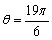 Find the reference angle for .