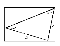 Use the Law of Sines to find .