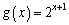 Graph the function   , not by plotting points but by applying your knowledge of the general shape of graphs of the form   . State the domain, range, and asymptote of the function.<div style=padding-top: 35px> 