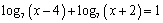 Solve the logarithmic equation   for   .<div style=padding-top: 35px> 