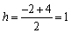 In order to find , find the midpoint between the points and . Since the function passes through the point , we can find by substituting these values in the equation Thus the quadratic function is .
