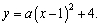 In order to find , find the midpoint between the points and . Since the function passes through the point , we can find by substituting these values in the equation Thus the quadratic function is .