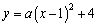 In order to find , find the midpoint between the points and . . Since the function passes through the point , we can find by substituting these values in the equation . Thus the quadratic function is .