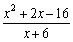 Find the quotient and remainder of using long division.