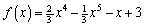 For the function determine the average rate of change between the values and