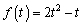 For the function determine the average rate of change between the values and ( ).
