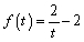 For the function determine the average rate of change between the values and .