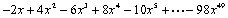 Write the sum using sigma notation.