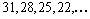 Determine the common difference, the fifth, , and terms of the arithmetic sequence .