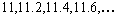Determine the common difference, the fifth, , and terms of the arithmetic sequence .