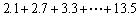 Given the partial sum of an arithmetic sequence . Find its sum.