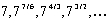Determine the common ratio, the fifth, and the terms of the geometric sequence