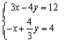 Graph each linear system, either by hand or using a graphing device. Use the graph to determine whether the system has one solution, no solution, or infinitely many solutions. If there is exactly one solution, use the graph to find it.