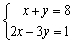 Solve the system.