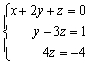 Use back-substitution to solve the triangular system.
