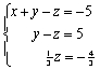 Use back-substitution to solve the triangular system.