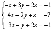 Find the complete solution of the linear system or show that it is inconsistent.