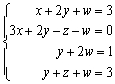 Find the complete solution of the linear system or show that it is inconsistent.