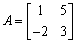 Given and , find , or explain why the operation cannot be performed.