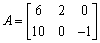 Given , and , determine which of , , , , and are defined, and calculate them.