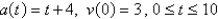 <strong>The acceleration function (in m / s<sup>2</sup>) and the initial velocity are given for a particle moving along a line. Find the velocity at time t and the distance traveled during the given time interval.  </strong> A)   B)   C)   D)   E)   <div style=padding-top: 35px> 