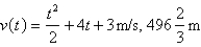 <strong>The acceleration function (in m / s<sup>2</sup>) and the initial velocity are given for a particle moving along a line. Find the velocity at time t and the distance traveled during the given time interval.  </strong> A)   B)   C)   D)   E)   <div style=padding-top: 35px> 