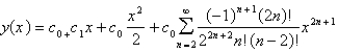 <strong>Use power series to solve the differential equation.. </strong> A) B) C) D) E)