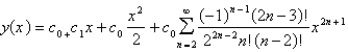 <strong>Use power series to solve the differential equation.. </strong> A) B) C) D) E)
