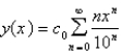 <strong>Use power series to solve the differential equation. </strong> A) B) C) D) E)