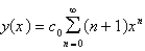<strong>Use power series to solve the differential equation. </strong> A) B) C) D) E)