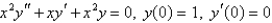 <strong>The solution of the initial-value problem is called a Bessel function of order 0. Solve the initial - value problem to find a power series expansion for the Bessel function.</strong> A) B) C) D) E)