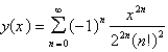 <strong>The solution of the initial-value problem is called a Bessel function of order 0. Solve the initial - value problem to find a power series expansion for the Bessel function.</strong> A) B) C) D) E)