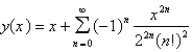 <strong>The solution of the initial-value problem is called a Bessel function of order 0. Solve the initial - value problem to find a power series expansion for the Bessel function.</strong> A) B) C) D) E)