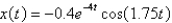 <strong>A spring with a -kg mass has natural length m and is maintained stretched to a length of m by a force of N. If the spring is compressed to a length of m and then released with zero velocity, find the position of the mass at any time .</strong> A) B) C) D) E)