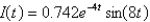 <strong>A series circuit consists of a resistor , an inductor with , a capacitor with , and a -V battery. If the initial charge is 0.0008 C and the initial current is 0, find the current I(t) at time t.</strong> A) B) C) D) E)