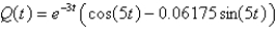 <strong>A series circuit consists of a resistor , an inductor with , a capacitor with , and a generator producing a voltage of If the initial charge is and the initial current is 0, find the charge at time t.</strong> A) B) C) D) E)