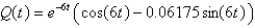 <strong>A series circuit consists of a resistor , an inductor with , a capacitor with , and a generator producing a voltage of If the initial charge is and the initial current is 0, find the charge at time t.</strong> A) B) C) D) E)