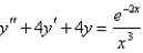 Solve the differential equation using the method of variation of parameters.
