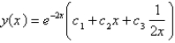 <strong>Solve the differential equation using the method of variation of parameters. </strong> A) B) C) D) E)