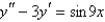 Solve the differential equation using the method of undetermined coefficients.
