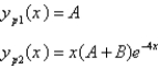 <strong>Find a trial solution for the method of undetermined coefficients. Do not determine the coefficients. </strong> A) B) C) D) E)
