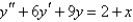 <strong>Solve the differential equation using the method of undetermined coefficients. </strong> A) B) C) D) E)