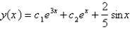<strong>Solve the differential equation using the method of variation of parameters. </strong> A) B) C) D) E)
