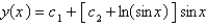 <strong>Solve the differential equation using the method of variation of parameters. </strong> A) B) C) D) E)