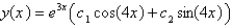 <strong>Solve the differential equation. </strong> A) B) C) D) E)